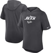 Nike Men's Nike Anthracite New York Jets Tri-Blend Performance Hoodie T-Shirt