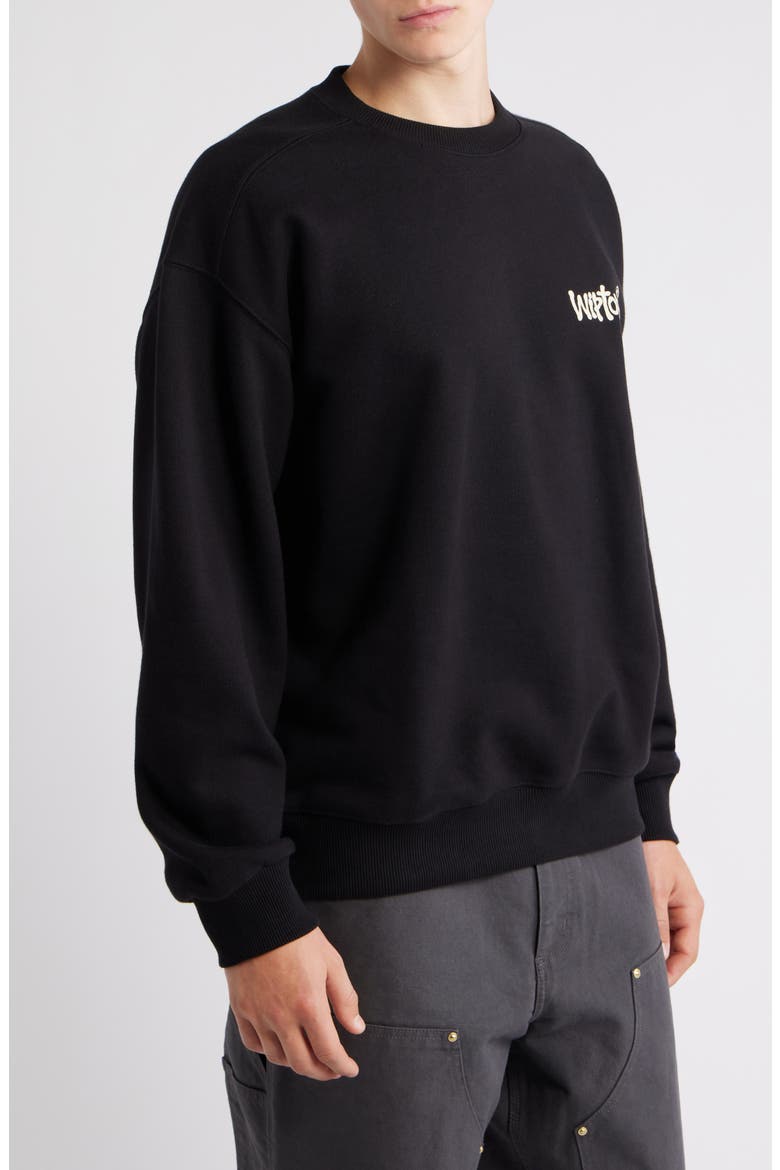 Wiptopia Graphic Sweatshirt, Alternate, color, BLACK