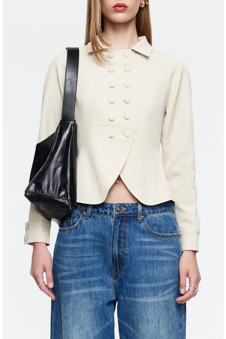 Form Double Breasted Jacket, Main, color, CREAM