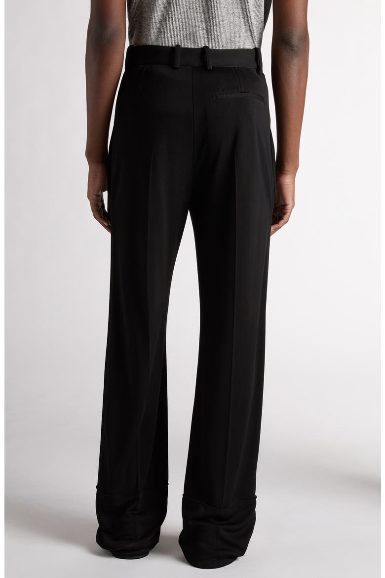Fluid Matte Jersey Straight Leg Pants, Alternate, color, BLACK
