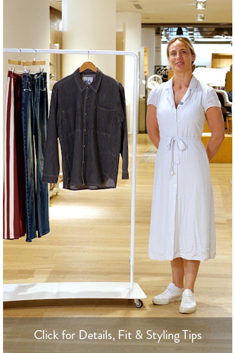 Gramercy Oversize Denim Snap-Up Shirt video