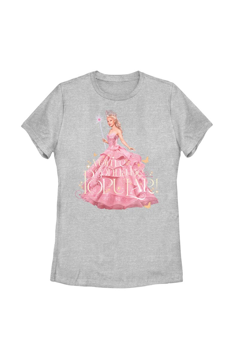Wicked Women's Wicked Glinda You're Gonna Be Popular Graphic T-Shirt, Main, color, Athletic Heather