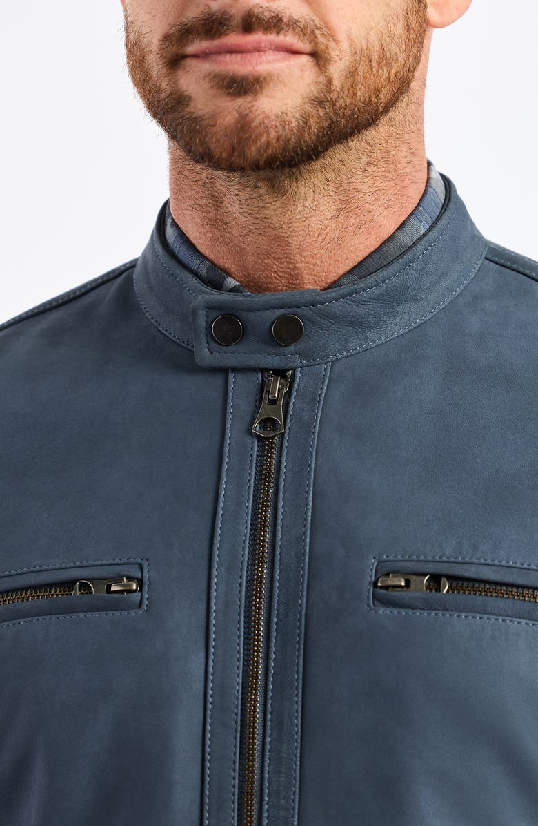 Robert Graham Artino Leather Racing Jacket, Alternate, color, 