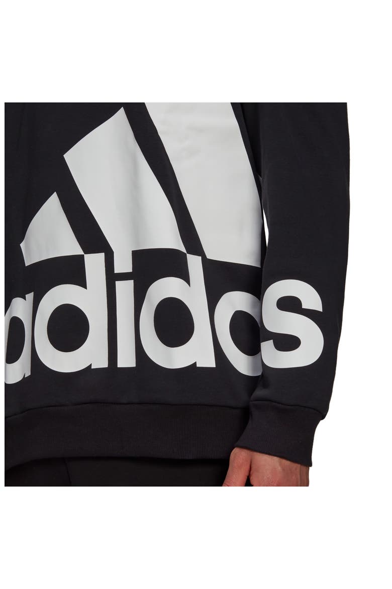 Essentials Fleece Hoodie, Alternate, color, BLACK/ WHITE
