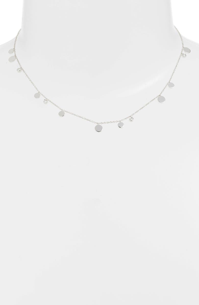 EF Collection Diamond Confetti Necklace, Alternate, color, 