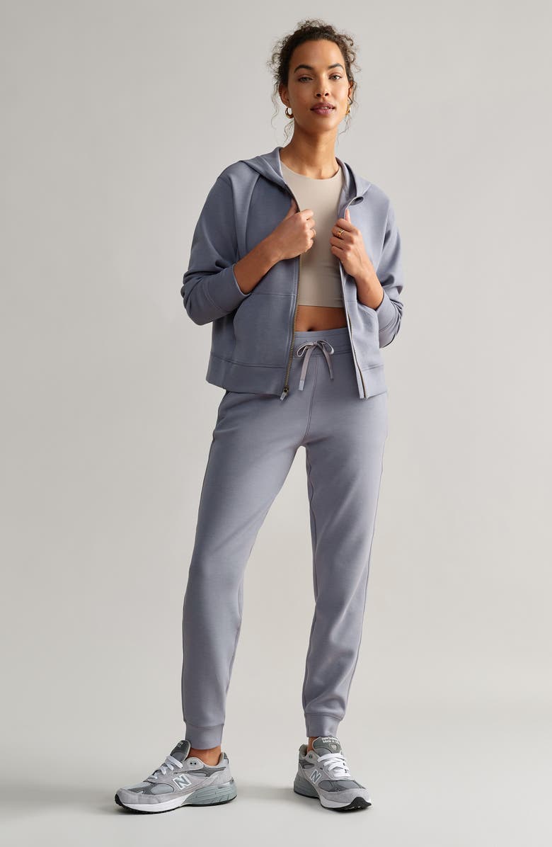 Rhone DreamGlow Full Zip Hoodie, Alternate, color, Grey Silver