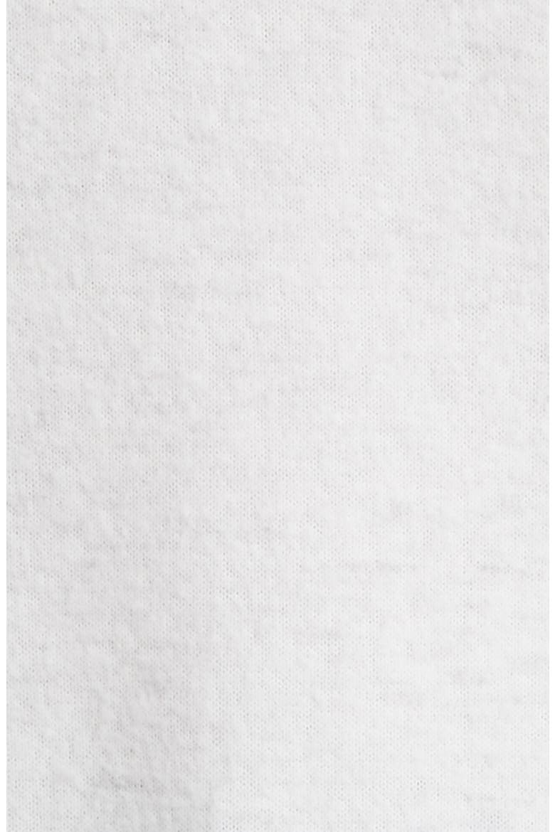 Ruffle Crewneck Sweater (Nordstrom Exclusive), Alternate, color, HEATHER OFF WHITE/ TAN