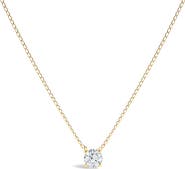 Haus of Brilliance 14K Gold Floating 1/2 Cttw Lab Grown Diamond Solitaire Pendant Necklace - 18" Inches