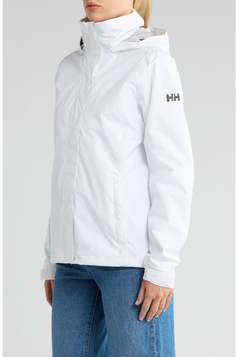 W Aden Waterproof & Windproof Hooded Jacket, Alternate, color, WHITE
