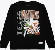 Mitchell & Ness Men's Mitchell & Ness Black Texas Longhorns Half Time Fleece Crewneck Sweatshirt