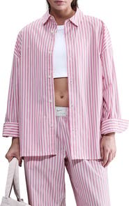 Nike Sportswear Stripe Button-Up Shirt