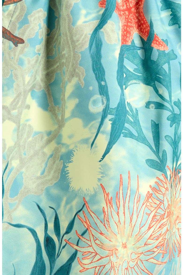 Kids' Club Undersea Print Swim Trunks, Alternate, color, BICOASTAL/ COSMIC CLAY