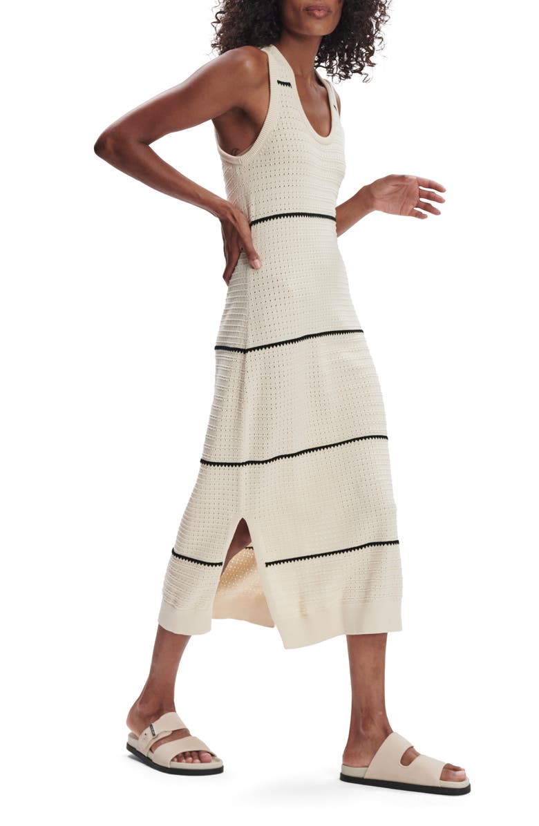 Varley Scott Stripe Sleeveless Sweater Dress, Alternate, color,