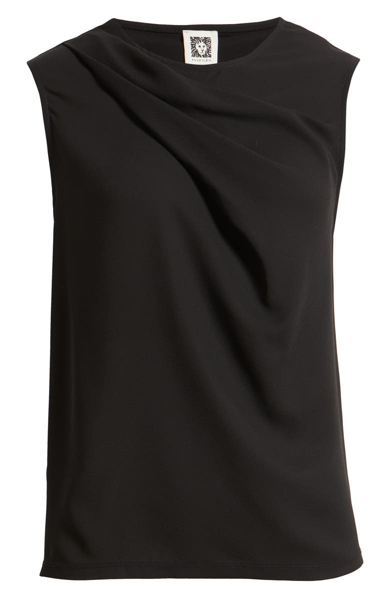 Anne Klein Asymmetric Sleeveless Cowl Neck Top, Alternate, color, Anne Black