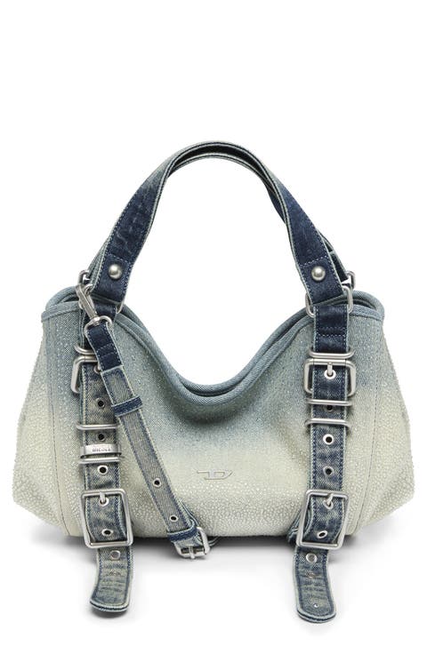 D-One Small Denim Top Handle Bag