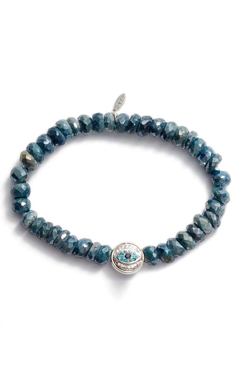Anzie Boheme Bead Bracelet, Main, color, Blueberry Beach Moonstone