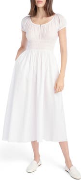 Favorite Daughter The Swoon Smocked Midi Dress
