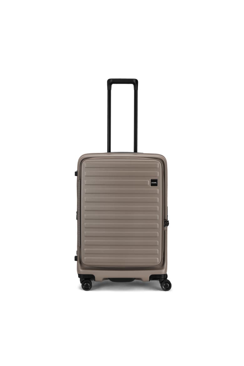 Cubo Medium Check in 26 inch Lightweight Luggage, Main, color, Warm Grey