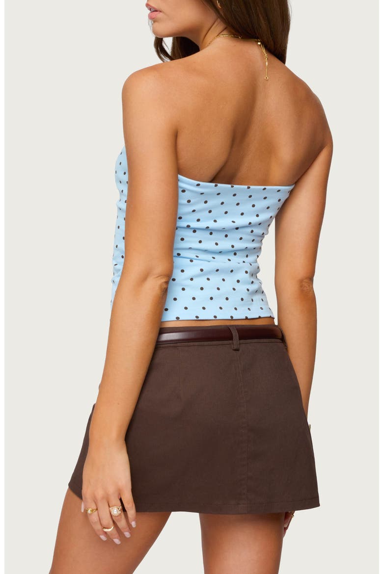 Polka Dot Tube Top, Alternate, color, LIGHT-BLUE