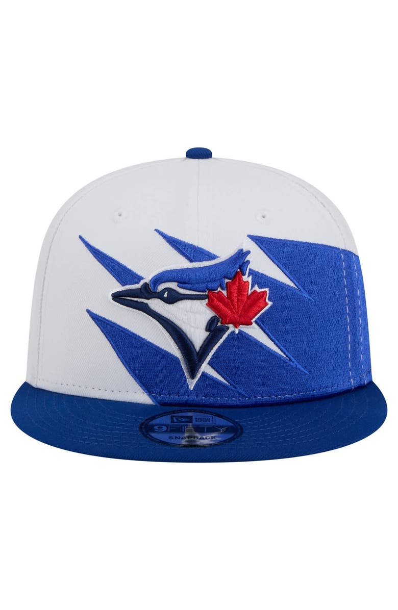 New Era Men's New Era Royal/White Toronto Blue Jays Jagged 9FIFTY Snapback Hat, Alternate, color, 