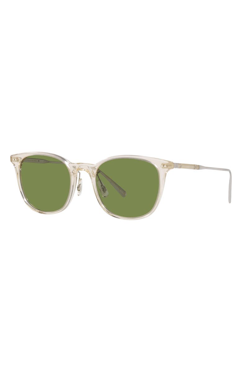 Oliver Peoples Gerardo 51mm Tinted Square Sunglasses, Alternate, color, Beige