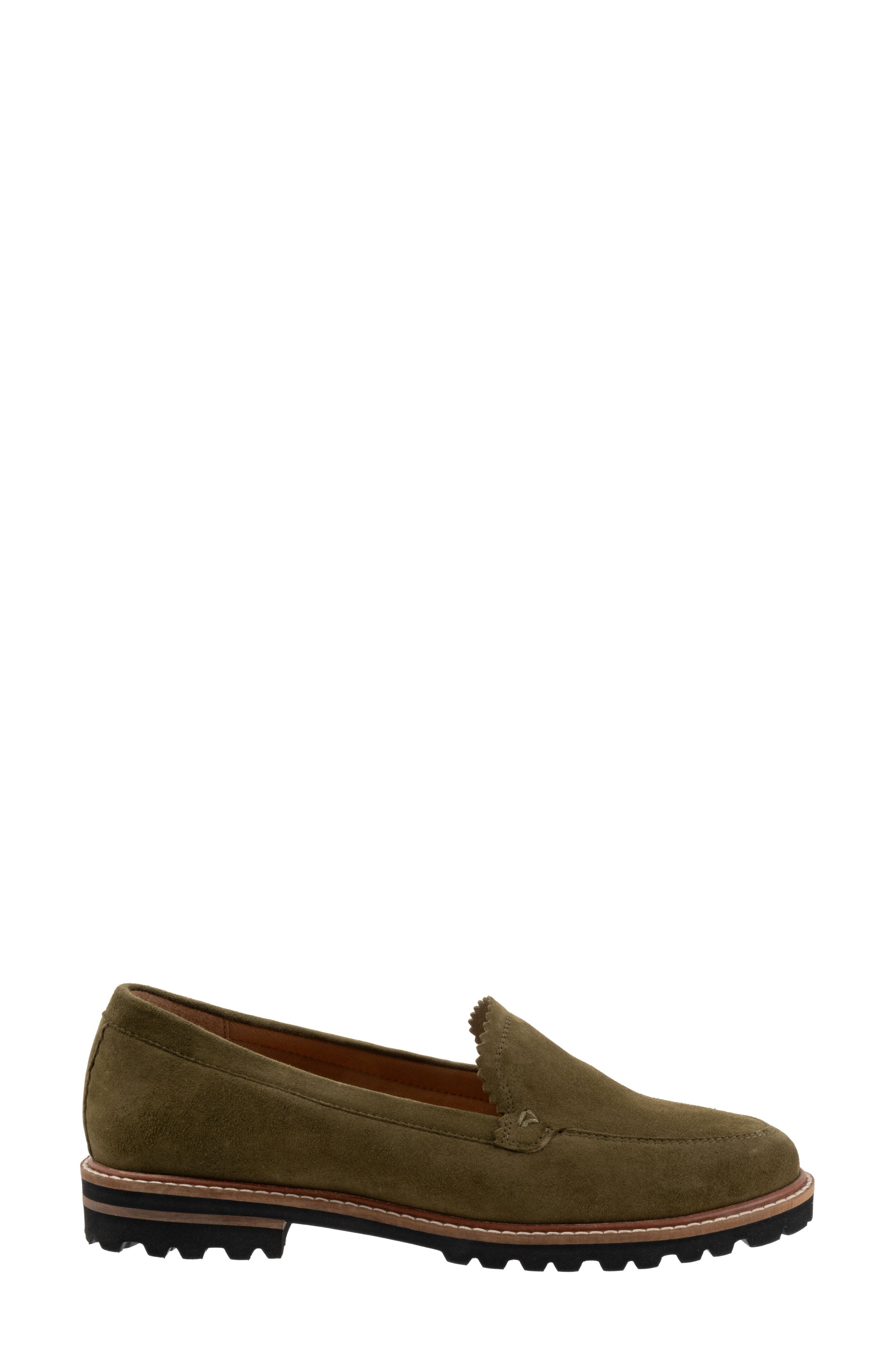 Fayth Loafer, Alternate, color, OLIVE SUEDE