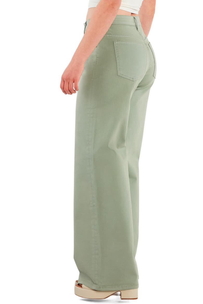 Mid Rise Relaxed Straight Leg Jeans, Alternate, color, SAGE