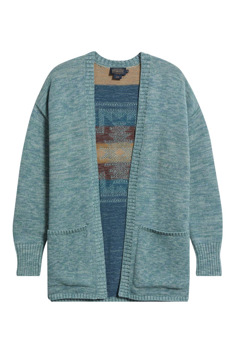 Sierra Springs Open Front Cardigan, Alternate, color, SEA BLUE MIX