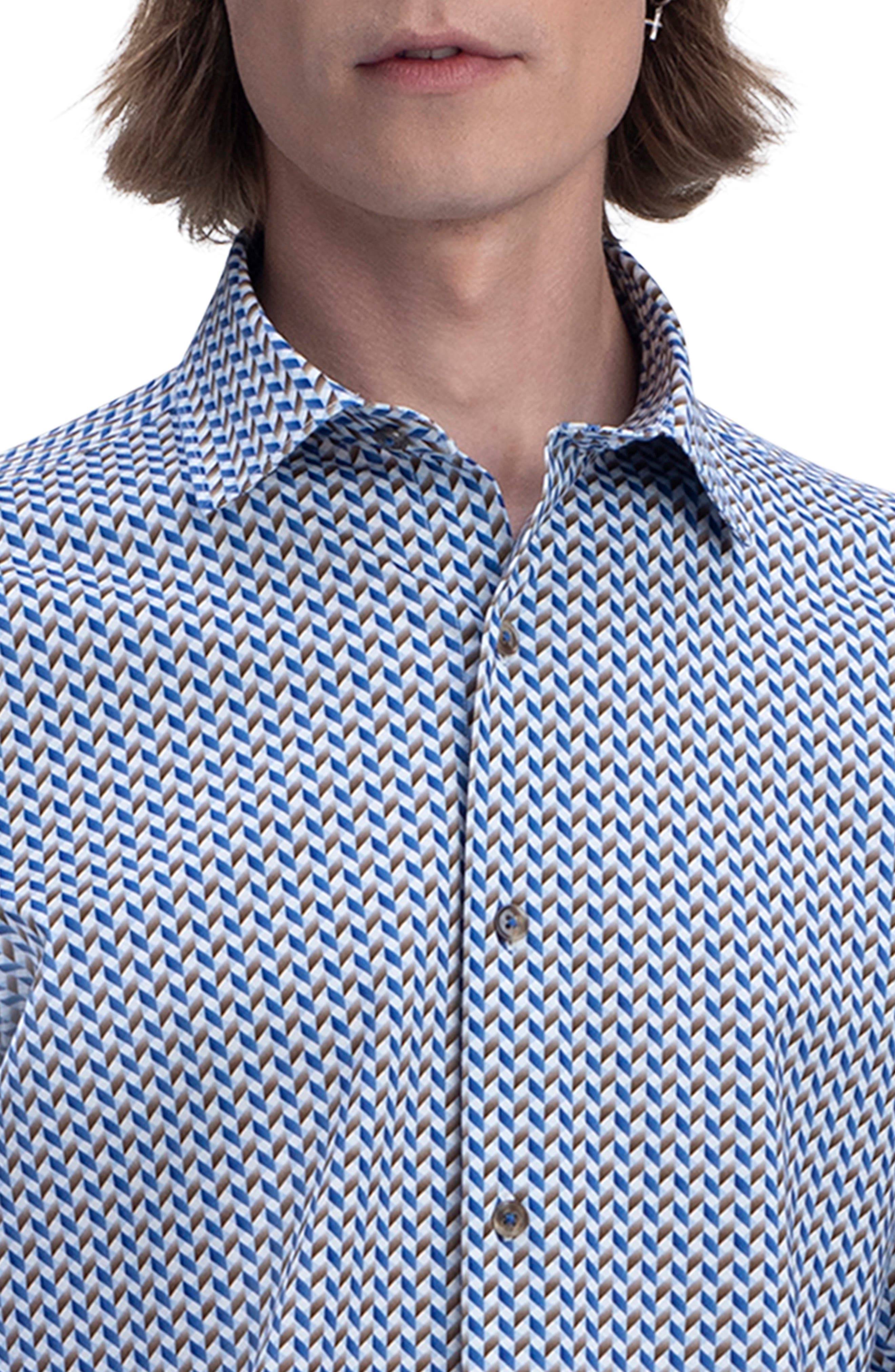 Bugatchi 8-Way Comfort Stretch Button-Down Shirt (Men) | Nordstromrack
