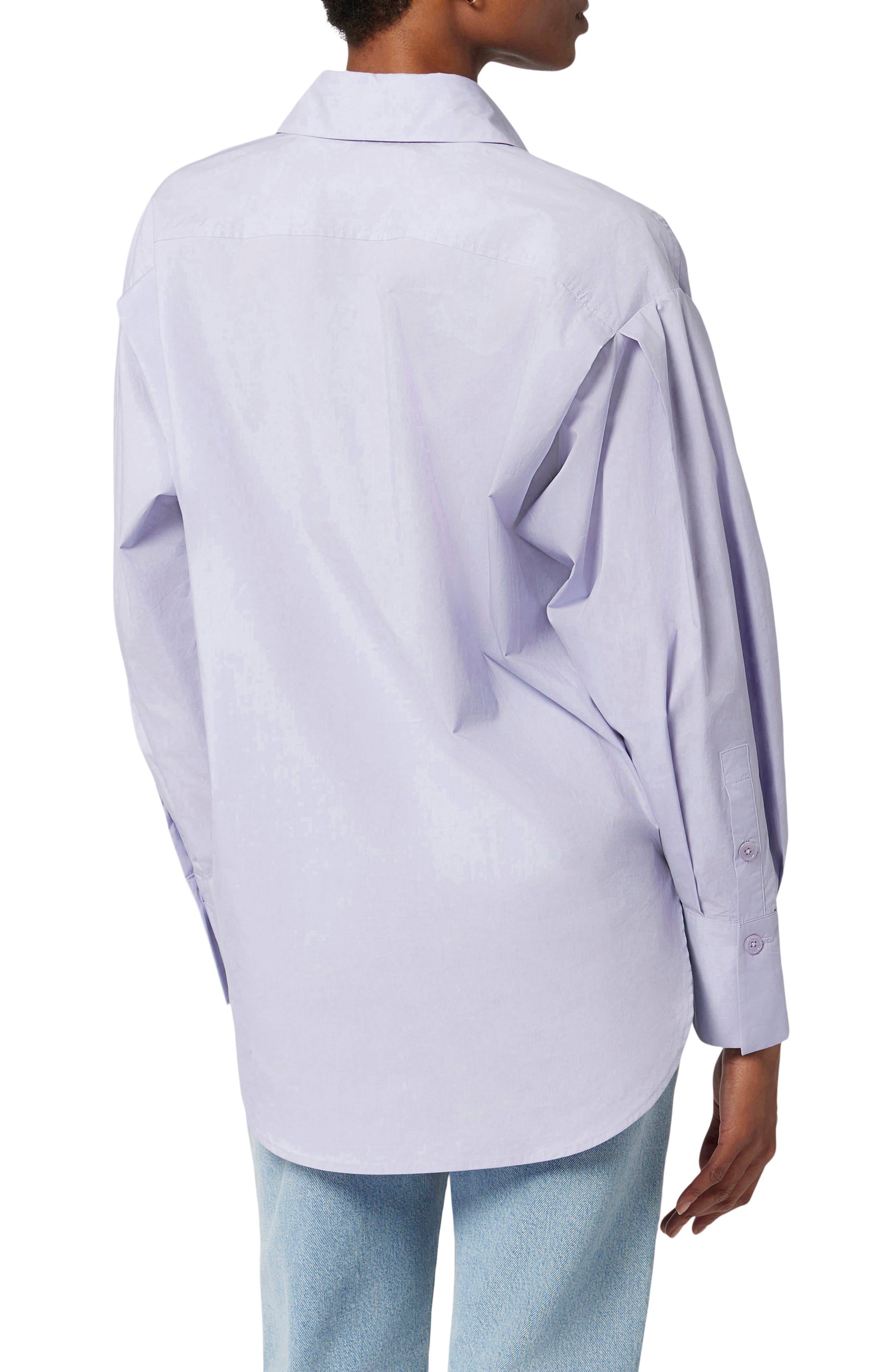 Sergine Pleat Sleeve Button-Up Shirt - image 2
