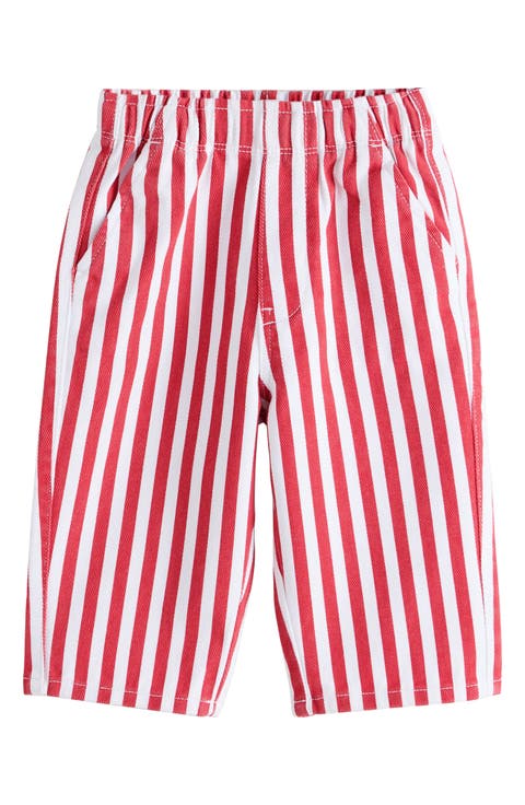 Kids' Stripe Cotton Twill Pull-On Pants (Baby, Toddler & Little Kid)