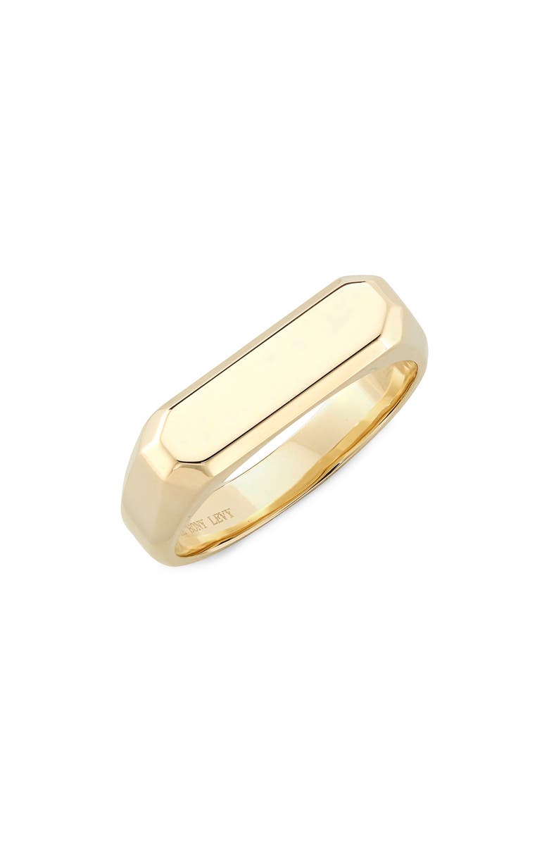 Bony Levy Men's 14K Gold Defined Signet Ring, Main, color, 
