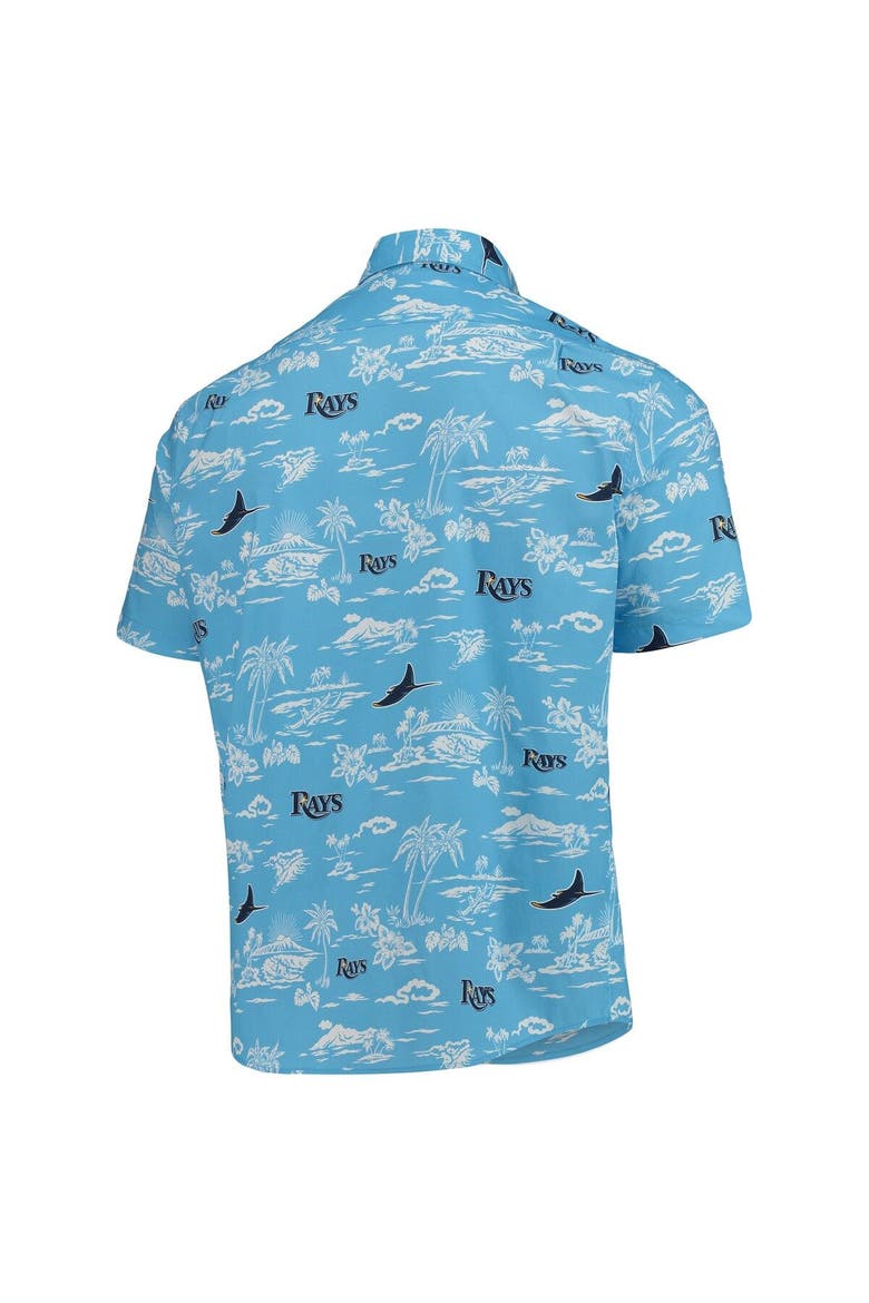 Men's Reyn Spooner Light Blue Tampa Bay Rays Kekai Performance Button-Up Shirt, Alternate, color, Light Blue