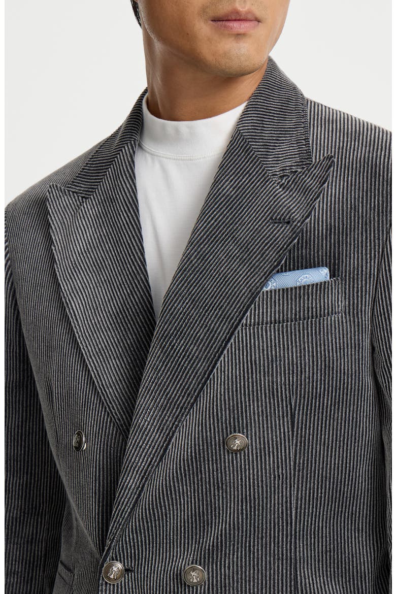 Silk pocket square with medallion design, Alternate, color, Sky Blue