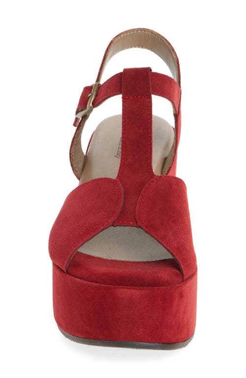 Cordani Jaycee Platform Sandal In Red