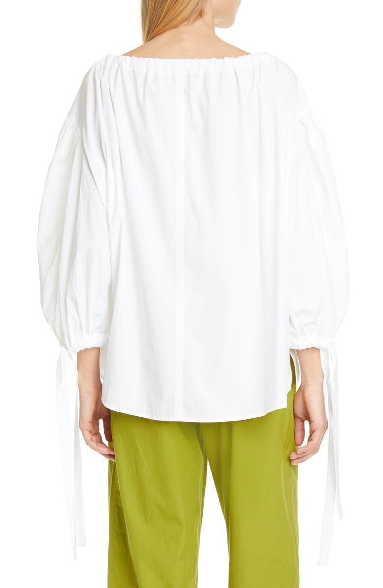 Mansur Gavriel Romantic Cotton Top, Alternate, color, 