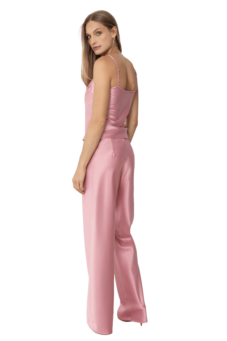 Olivette Satin Feel Top, Alternate, color, Blush Pink