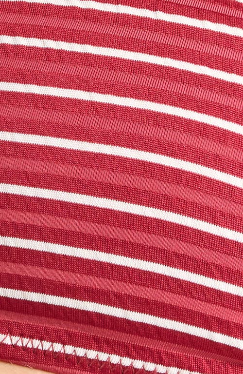Pacsun Emily Stripe Bandeau Bikini Top