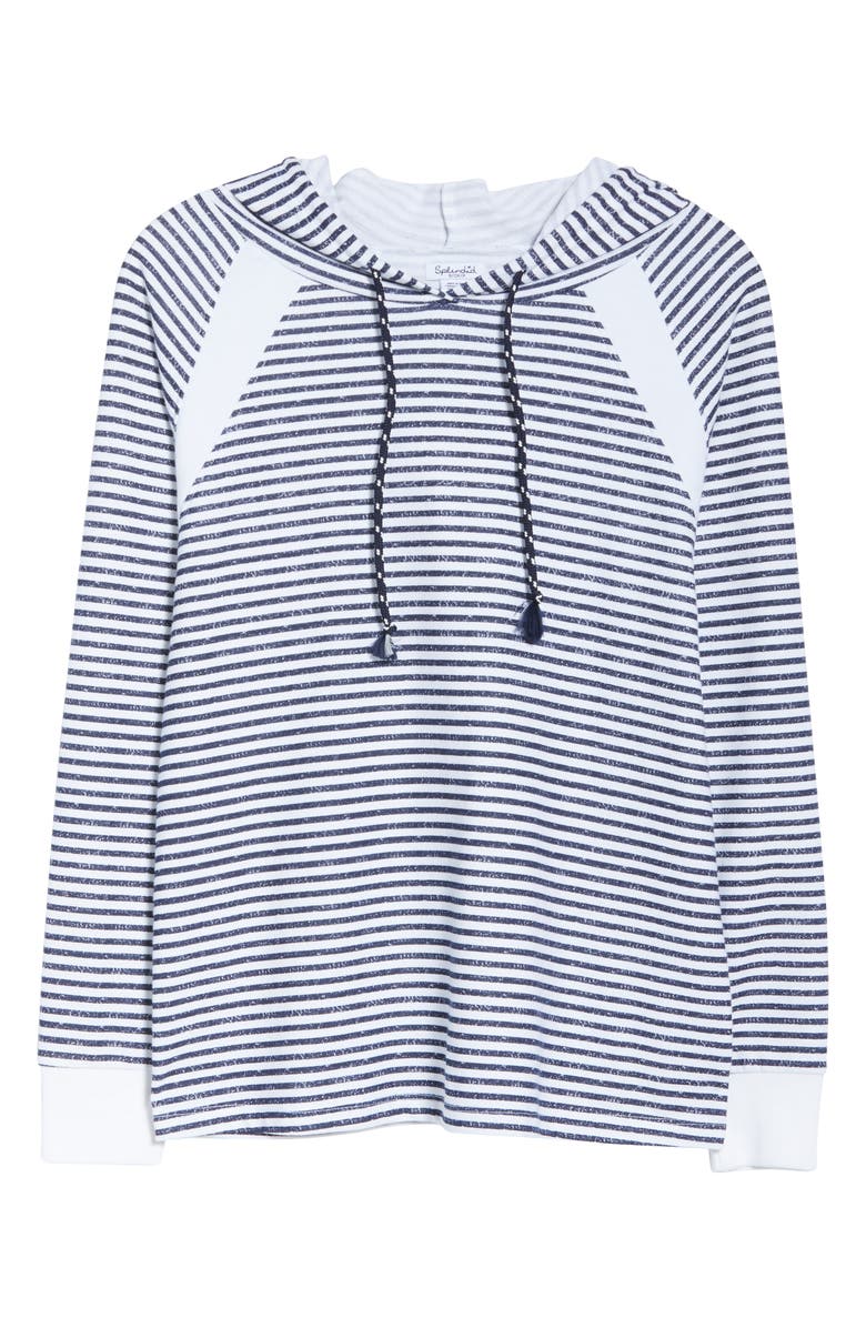Splendid PJ Stripe Hoodie, Alternate, color, 