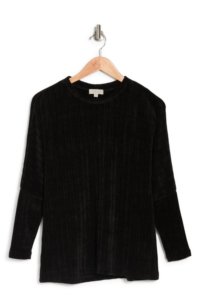 CHENAULT Dolman Sleeve Ribbed Chenille Pullover Sweater, Main, color, 