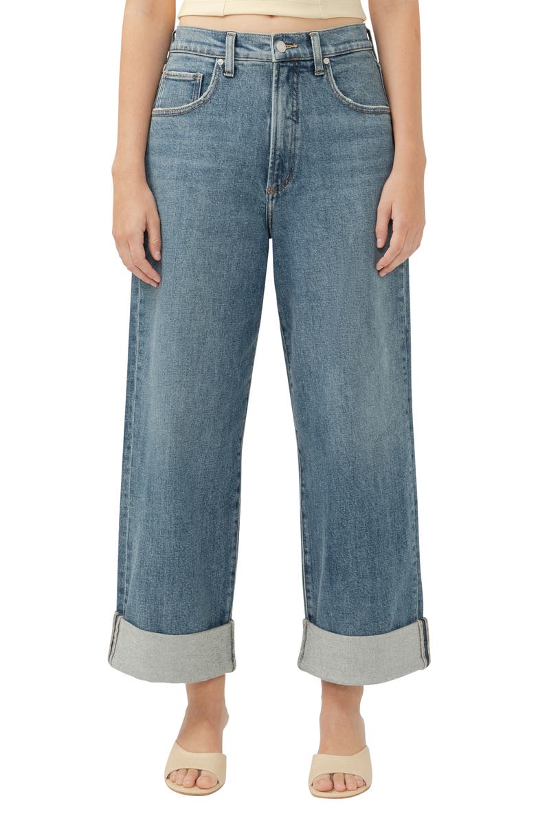 Silver Jeans Co. Be Easy Crop Wide Leg Jeans, Alternate, color, Indigo