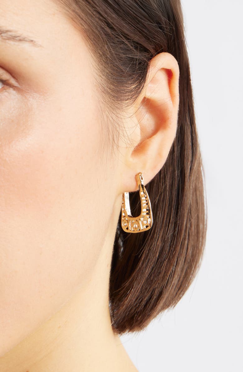 Child of Wild Monroe Hoop Earrings, Alternate, color, Gold