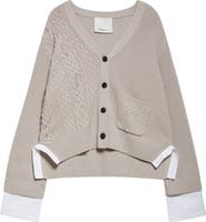 3.1 Phillip Lim Wool Cable Cardigan