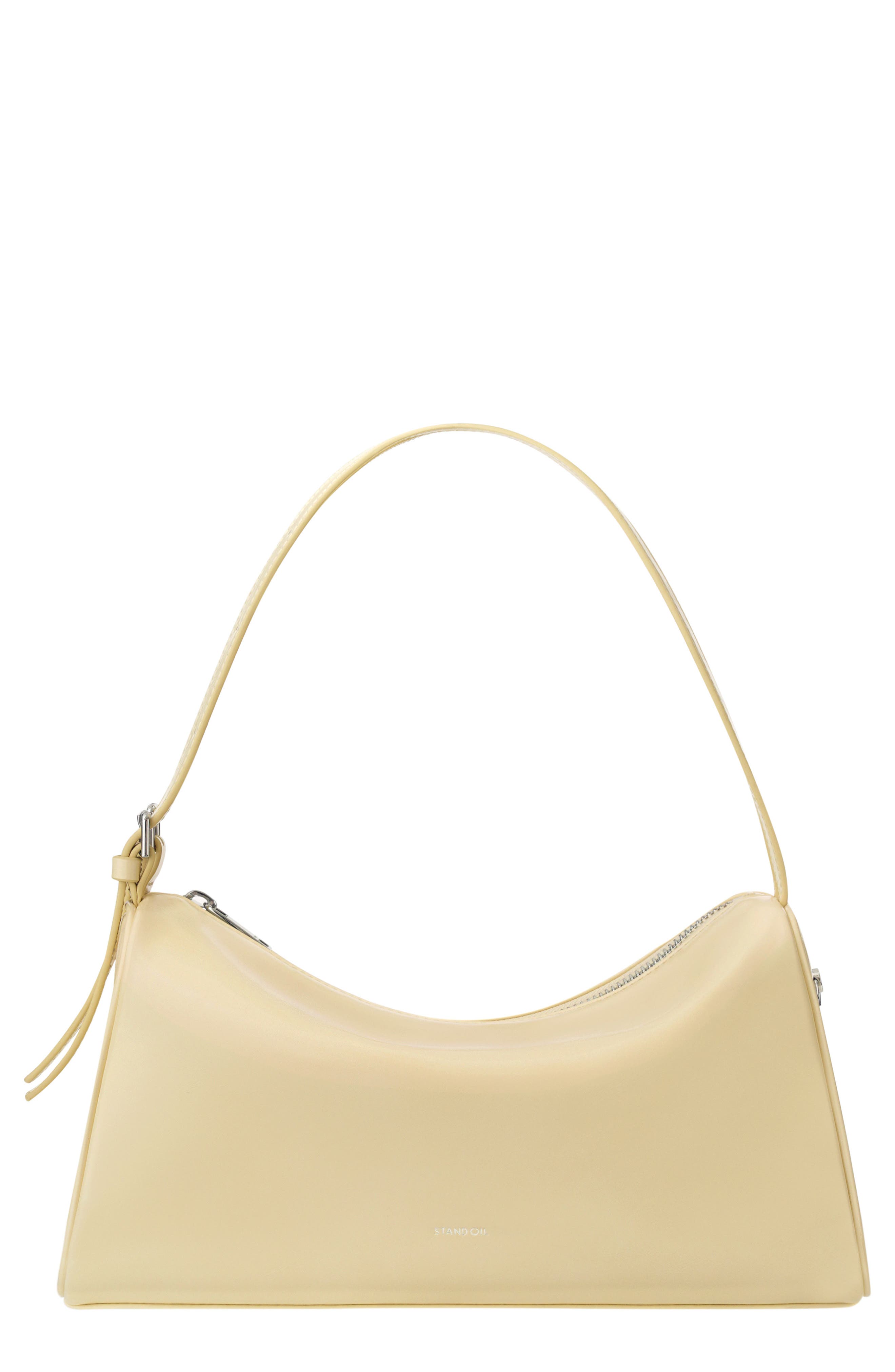Stand Oil Melly Faux Leather Shoulder Bag, Main, color, Butter