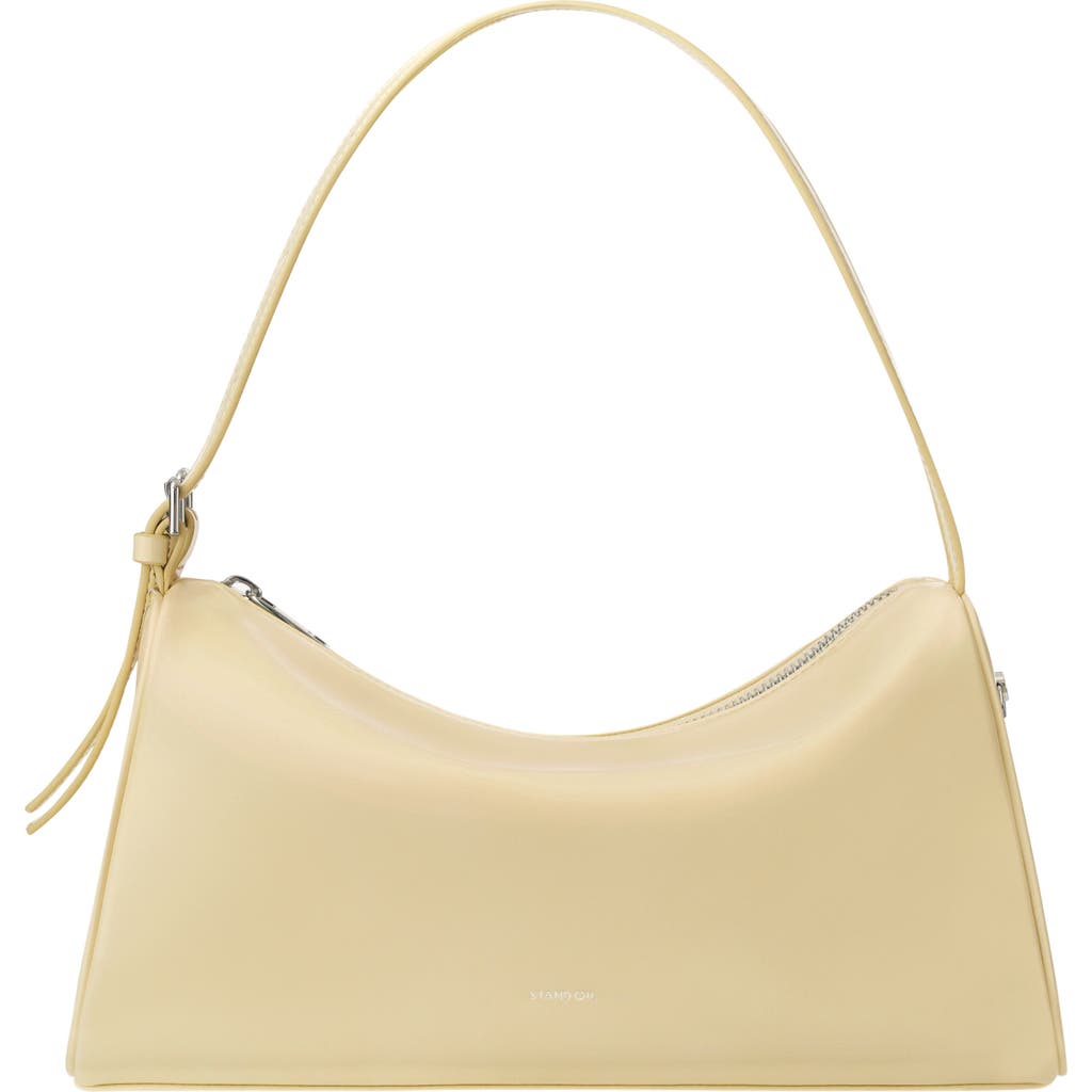 Stand Oil Melly Faux Leather Shoulder Bag In Yellow