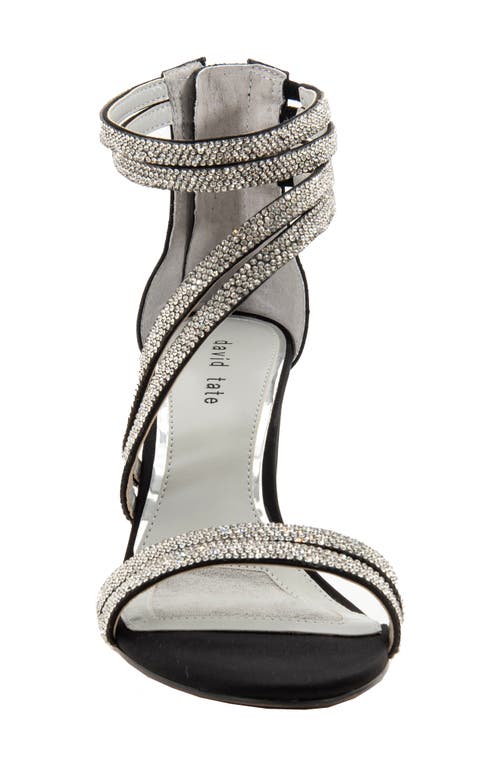 David Tate Evening Rhinestone Sandal In Black