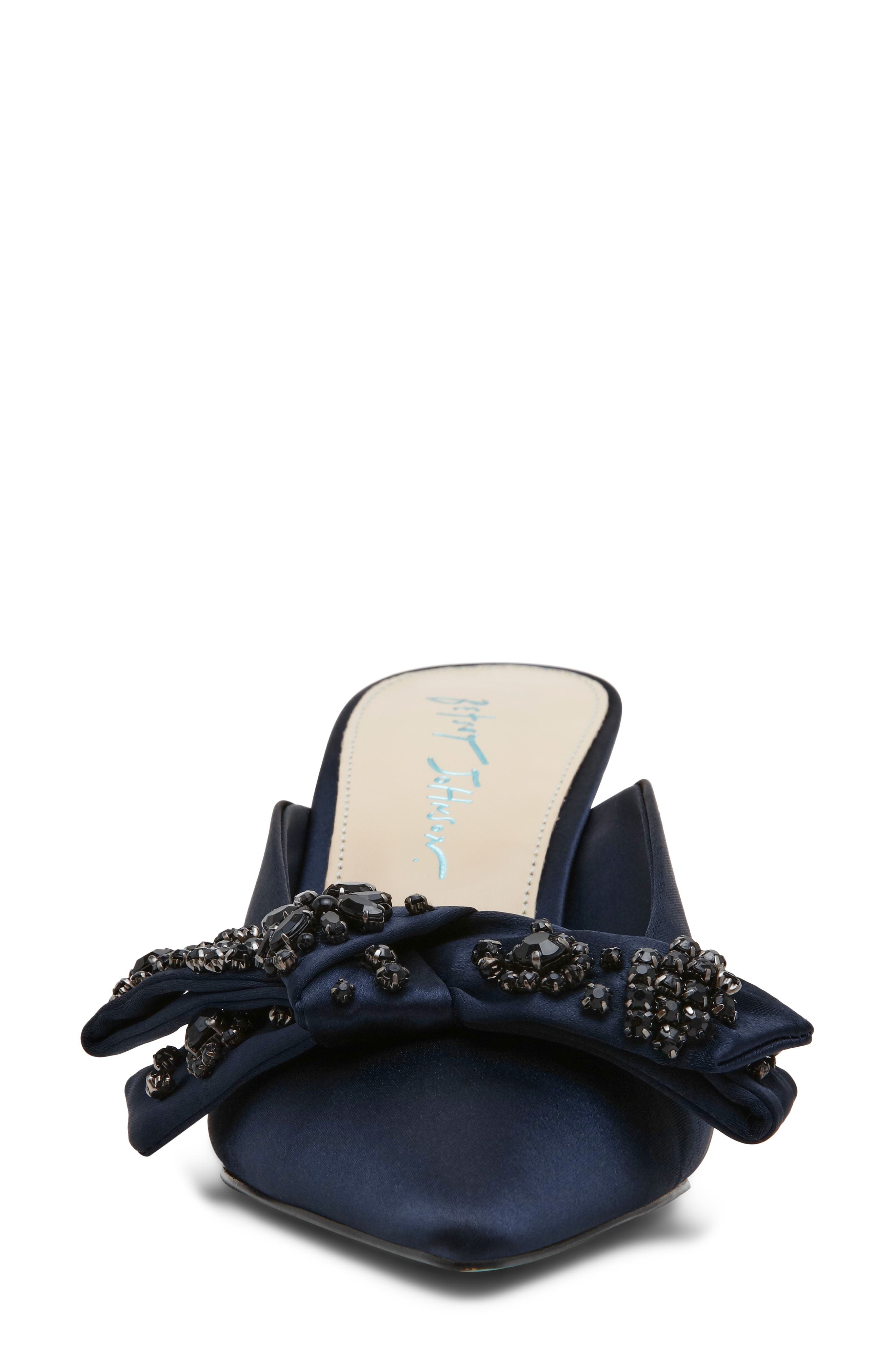 Kena Pointed Toe Mule, Alternate, color, NAVY