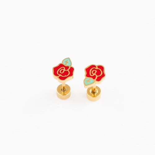 Pip Pop Rose Stud Earrings