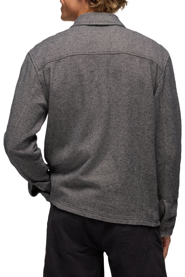 Happy Camp Flannel Snap-Up Shirt Jacket, Alternate, color, SHADOW HEATHER