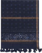 GERARD DAREL Daphne Floral Tassel Trim Scarf
